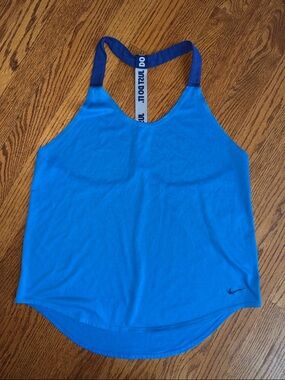 Nike Bright Blue Racerback Athletic Tank women’s Sz M
